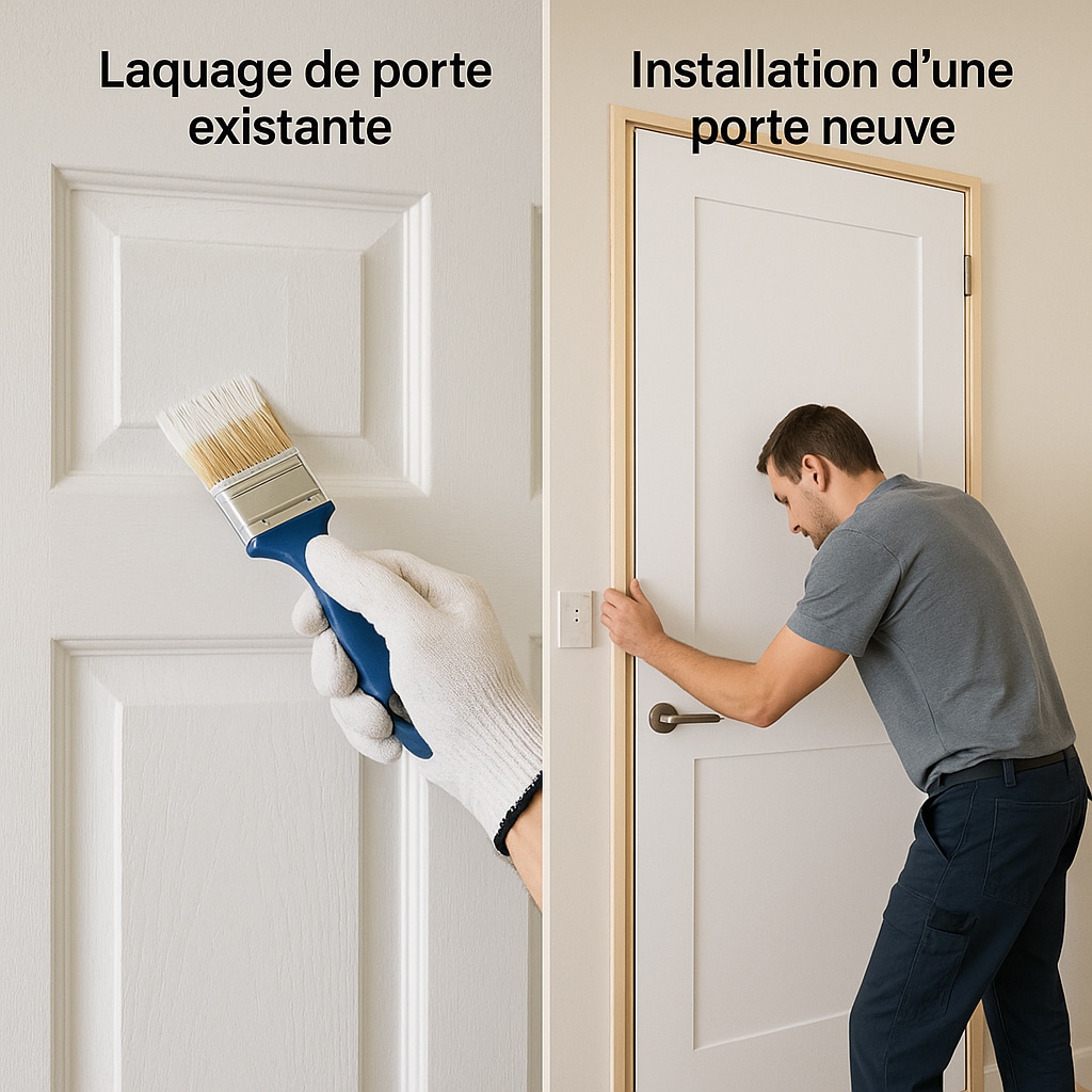 laquage ou installation porte neuve