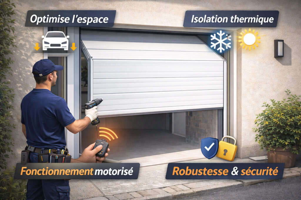 porte de garage sectionnelle