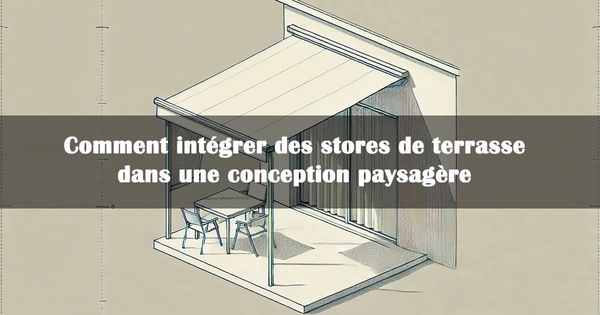 integrer store de terrasse conception paysagere