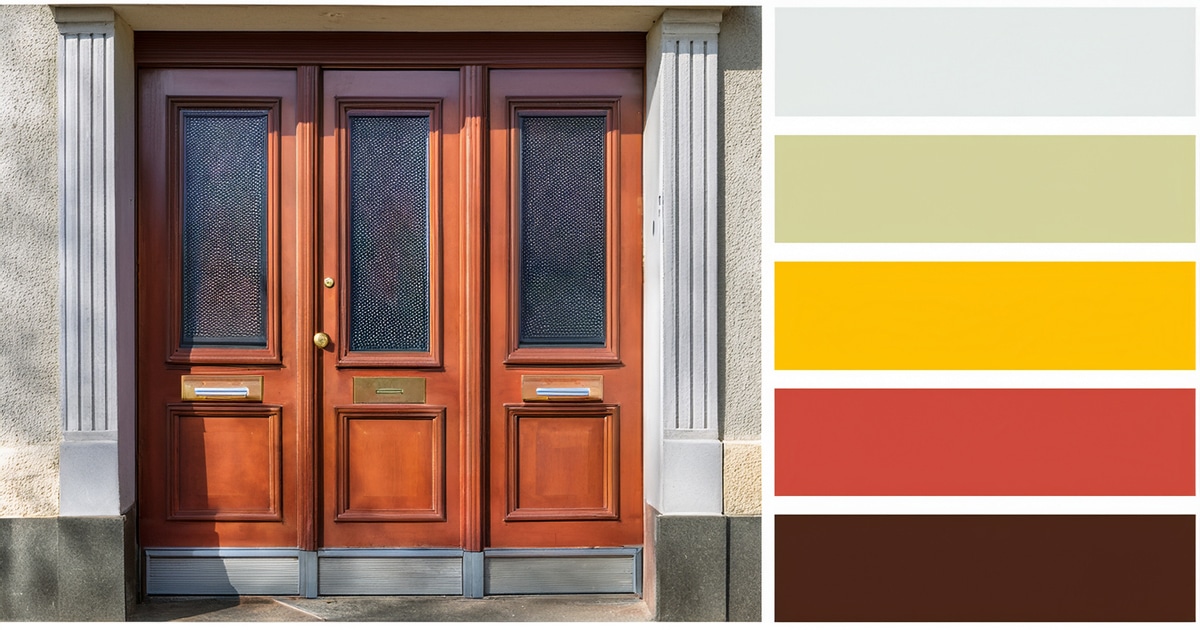 cQuelle couleur de porte d’entrée moderne selon l’exposition de votre façade ?