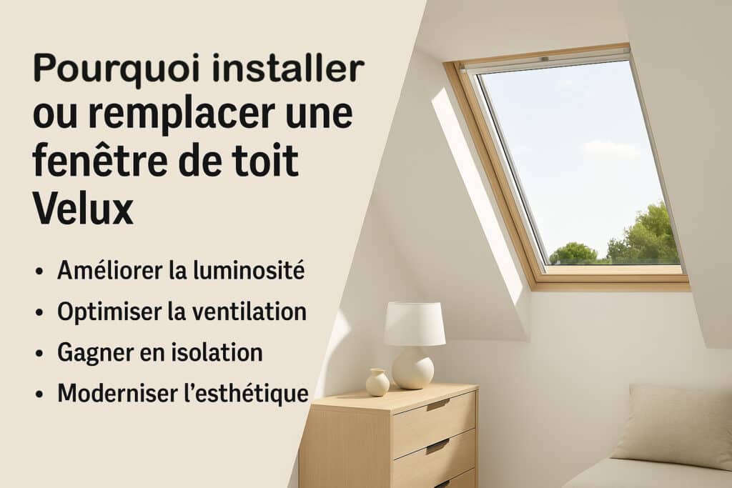 installer ou remplacer fenetre de toit velux lille