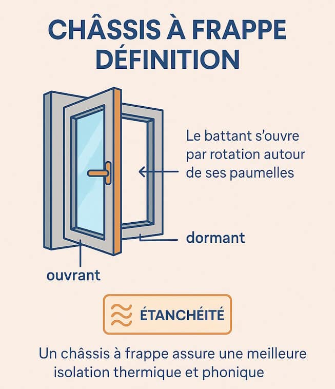 châssis à frappe définition