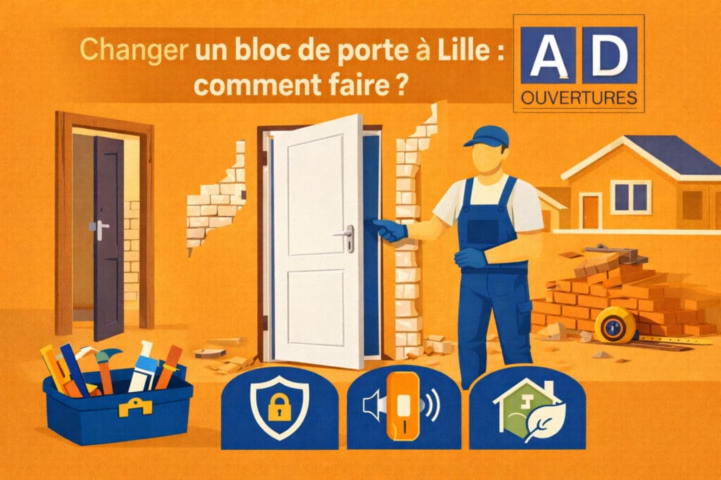 remplacement bloc porte lille