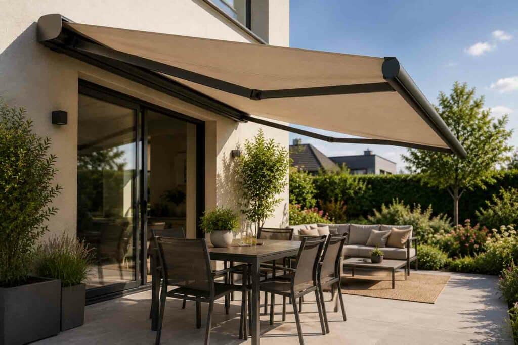 Terrasse moderne au soleil brillant lille 59