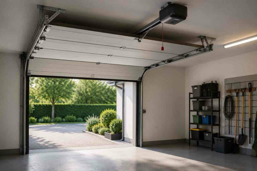 fonctionnement porte de garage sectionnelle